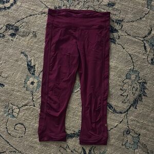 Lululemon Athletica Red Capri Pants